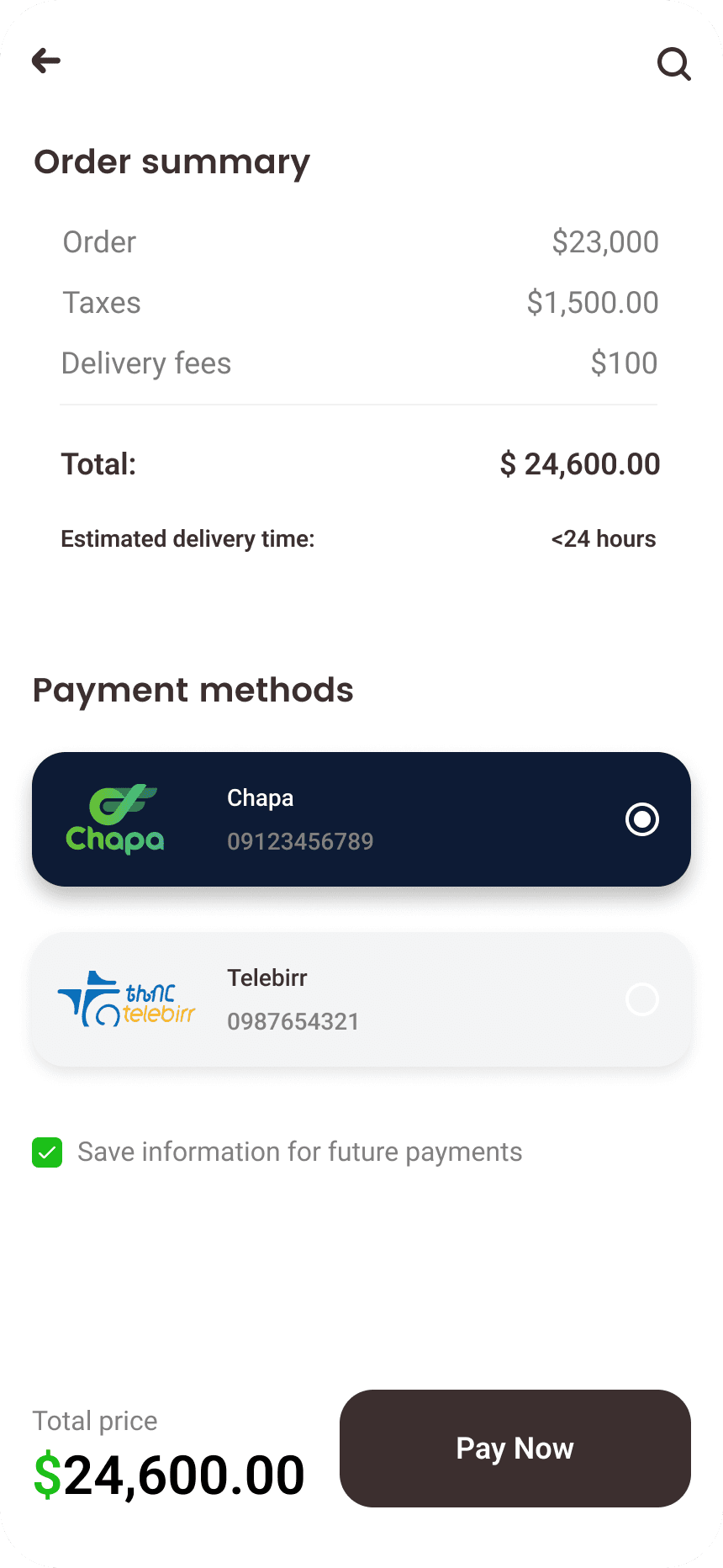 Kita application mockup 1